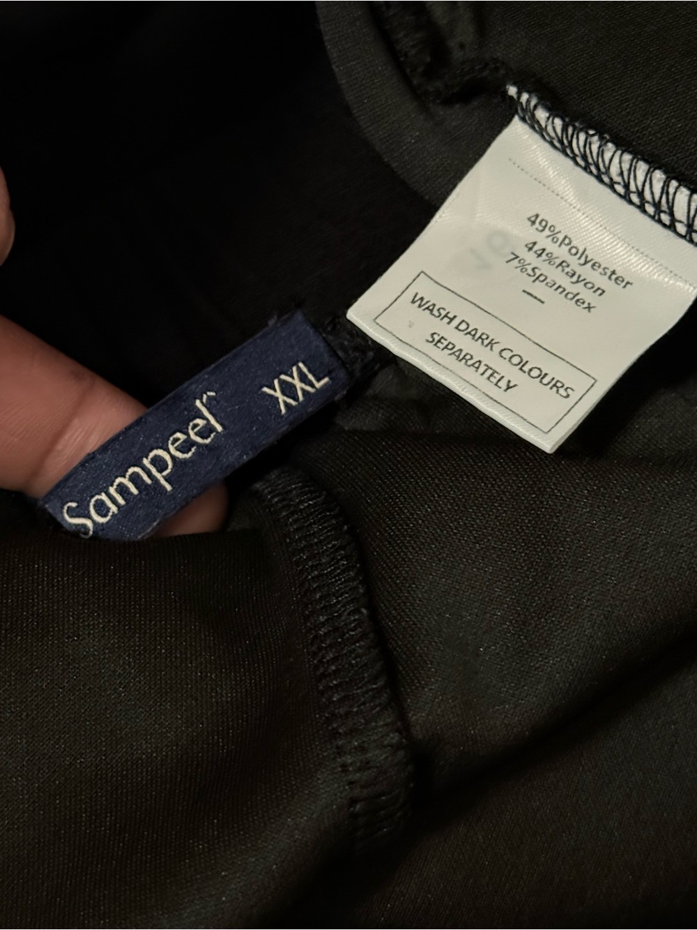 Women’s Black Wide-Leg Drawstring Pants 0265 - Picture 3 of 4